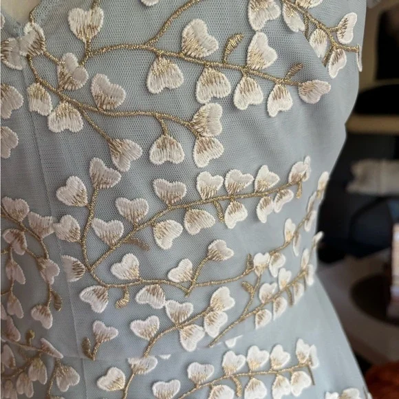 BCBGMaxAzria White Sleeveless V-Neck Maxi Dress - Picture 3 of 7